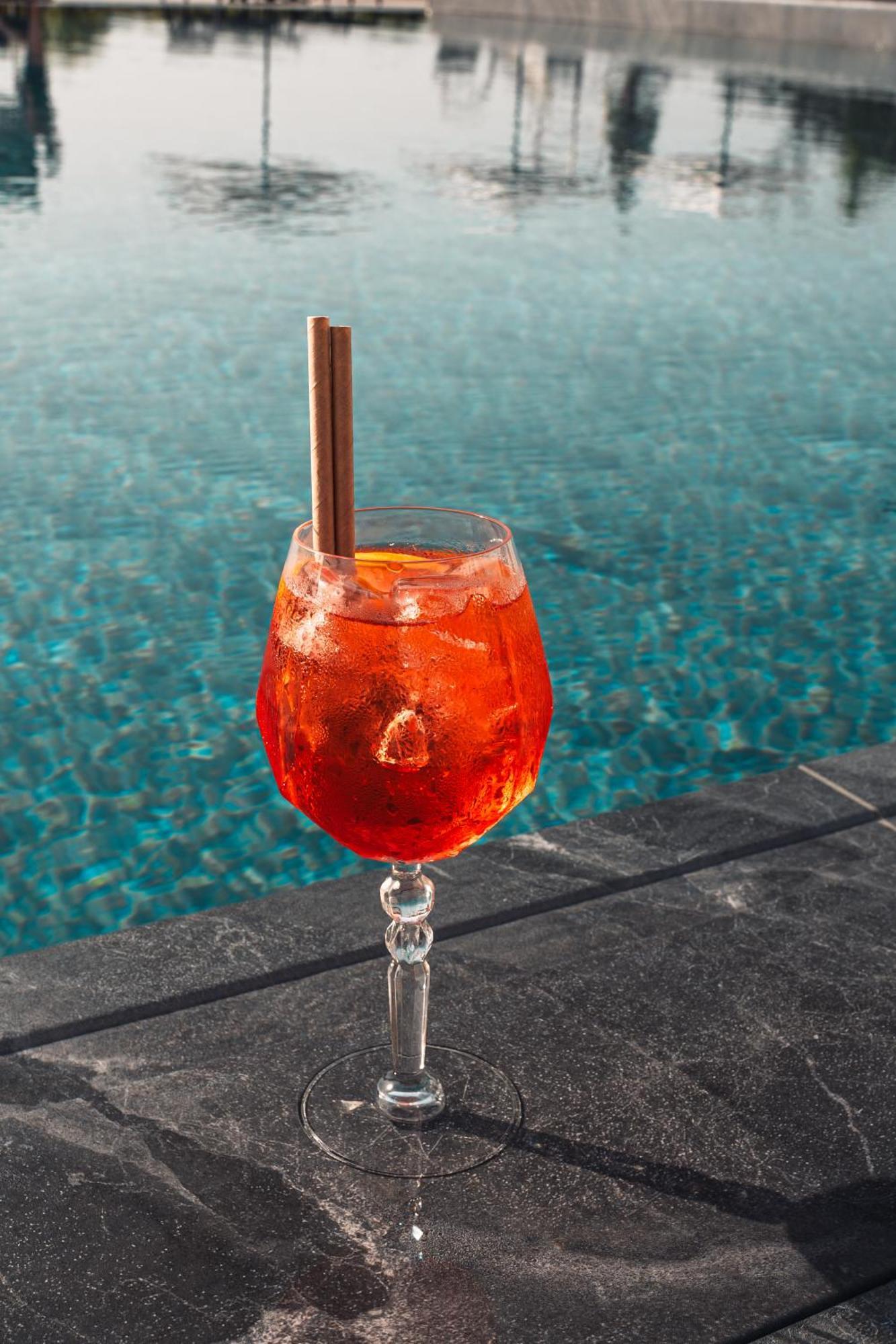mk hotel tirana Rinas Bagian luar foto A glass of Aperol Spritz